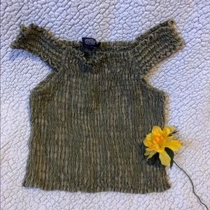 Green Lettuce Crop Top